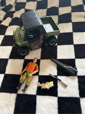 Hunting side by side atv figure set
